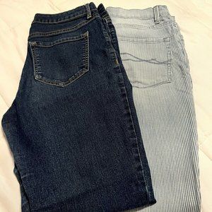 LOT OF 2/WOMEN'S Jeans Pants Size 6 Lee’s Skinny Leg and Old Navy Super Skinny